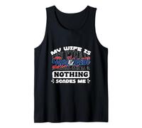 My Wife is Belizean Nothing Scares Me Belize Flag Tank Top