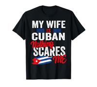 My Wife is Cuban Cuba Heritage Roots Flag Souvenir Men T-Shirt