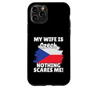My Wife Is Czech Funny Czech Republic Flag Gift for Husband Case for iPhone 11 Pro