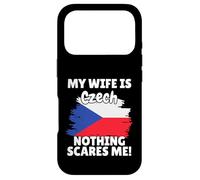 My Wife Is Czech Funny Czech Republic Flag Gift for Husband Case for iPhone 17 Pro