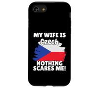 My Wife Is Czech Funny Czech Republic Flag Gift for Husband Case for iPhone SE (2020) / 7/8