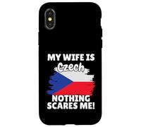 My Wife Is Czech Funny Czech Republic Flag Gift for Husband Case for iPhone X/XS