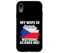 My Wife Is Czech Funny Czech Republic Flag Gift for Husband Case for iPhone XR