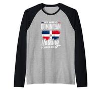 My Wife is Dominican Nothing Scares Me Raglan Baseball Tee