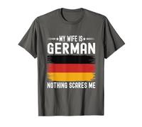 My Wife is German Nothing Scares Me German Heritage T-Shirt