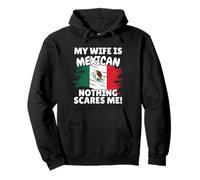 My Wife Is Mexican - Funny Mexico Flag Gift for Husband Pullover Hoodie