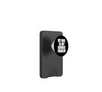 My Wife Is My Favorite Problem Retro Glitch PopSockets PopWallet for MagSafe
