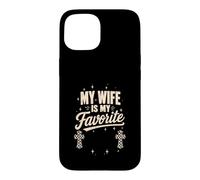 My Wife Is My Favorite Problem Vintage Christianity Retro Case for iPhone 15