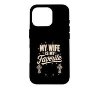 My Wife Is My Favorite Problem Vintage Christianity Retro Case for iPhone 16 Pro