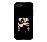 My Wife Is My Favorite Problem Vintage Christianity Retro Case for iPhone SE (2020) / 7/8