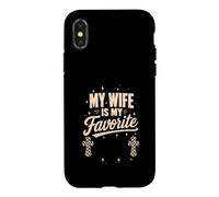 My Wife Is My Favorite Problem Vintage Christianity Retro Case for iPhone X/XS