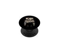 My Wife Is My Favorite Problem Vintage Christianity Retro PopSockets Adhesive PopGrip