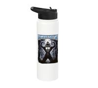 My Wife Left Me Funny Werewolf Meme Stainless Steel Insulated Water Bottle