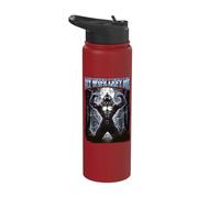 My Wife Left Me Funny Werewolf Meme Stainless Steel Insulated Water Bottle