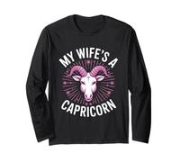 My Wife’s A Capricorn T Shirt Funny Zodiac Astrology Tee Long Sleeve T-Shirt