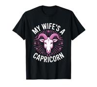 My Wife’s A Capricorn T Shirt Funny Zodiac Astrology Tee T-Shirt