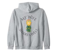 My Wife Shares Well Swinger Lifestyle Naughty Adult Humor Zip Hoodie