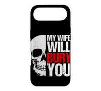 MY WIFE WILL BURY YOU Funny Skull Case for iPhone Air