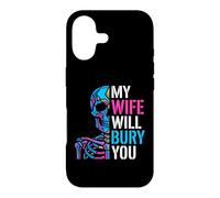 My Wife Will Bury You Funny Spouse Protective Partner Skull Case for iPhone 17