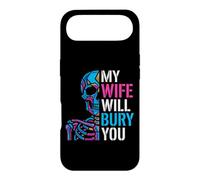 My Wife Will Bury You Funny Spouse Protective Partner Skull Case for iPhone Air
