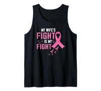 My Wifes Battle Against Breast Cancer Ribbon Awareness Tank Top