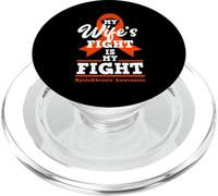 My Wife's Fight Is My Fight Myelofibrosis Awareness PopSockets PopGrip for MagSafe