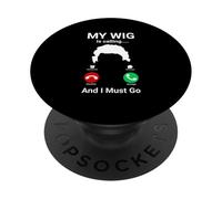 My Wig Is Calling! Funny Hair System And Bald PopSockets Adhesive PopGrip