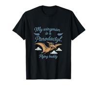 My Wingman is a Pterodactyl Dinosaur Aviator Graphic T-Shirt