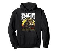 My Winking Boykin Spaniel Has A Secret Code For A Dog Parent Pullover Hoodie