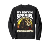 My Winking Boykin Spaniel Has A Secret Code For A Dog Parent Sweatshirt
