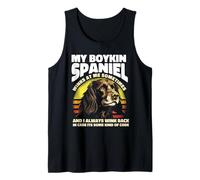 My Winking Boykin Spaniel Has A Secret Code For A Dog Parent Tank Top