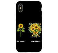 My Wish God's Plan Sunflower Christian Faith Religious Case for iPhone X/XS