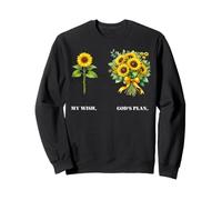 My Wish God's Plan Sunflower Christian Faith Religious Sweatshirt