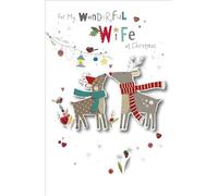 My Wonderful Wife Button Box Special Christmas Greeting Card Special Xmas Cards 669314 669314