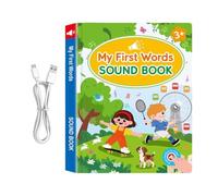 My Words Book Touch Sound English Speaking Learning | Rechargeable English Learning Books for Kids for Kids, Boys, Girls, Preschool, Home, Reading, Birthday, Christmas, Daily