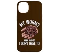 My Worms Work Hard So I Don't Have To Funny Worm Farming Case for iPhone 14 Plus