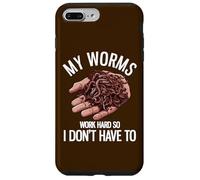 My Worms Work Hard So I Don't Have To Funny Worm Farming Case for iPhone 7 Plus/8 Plus