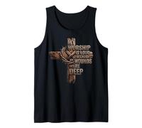 My Worship is Loud Because My Wounds were Deep Jesus Cross Tank Top
