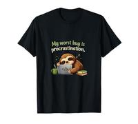 My Worst Bug is Procrastination Sloth Laptop T-Shirt