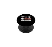 My Worst Nightmare Funny Gamers Humor Video Games PopSockets Adhesive PopGrip