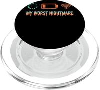 My Worst Nightmare Funny Tech Humor For Gadget Lovers PopSockets PopGrip for MagSafe