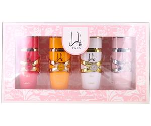 My Yara Collection by Lattafa Women Set: EDP Spray x4 (0.8+0.8+0.8+0.8oz) New