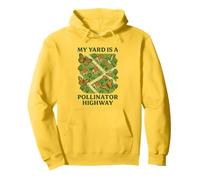 My Yard Is a Pollinator Highway Bee Butterfly Garden Pullover Hoodie