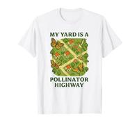 My Yard Is a Pollinator Highway Bee Butterfly Garden T-Shirt