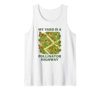 My Yard Is a Pollinator Highway Bee Butterfly Garden Tank Top