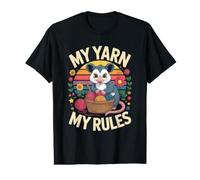 My Yarn My Rules Possum Knitting Crochet Value Graphic T-Shirt