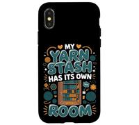 My Yarn Stash Has Its Own Room Crochet Crocheter Case for iPhone X/XS