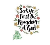 My Yearly Planner: Daily, Weekly, Monthly Undated Planner & Notebook - Appointment Journal Notebook and Action day - Seek Ye First the Kingdom of God ... Art Typography Design (123 Creative Planners)
