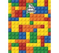 My Yearly Planner: Daily, Weekly, Monthly Undated Planner & Notebook - Appointment Journal Notebook and Action day - Plastic construction blocks. Seamless vector (123 Creative Planners)