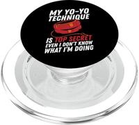 My Yo-Yo Technique Is Top Secret Player Hobby Tricks PopSockets PopGrip for MagSafe